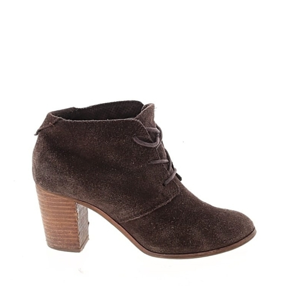 TOMS Army Green  Suede Ankle Boots(7.5)